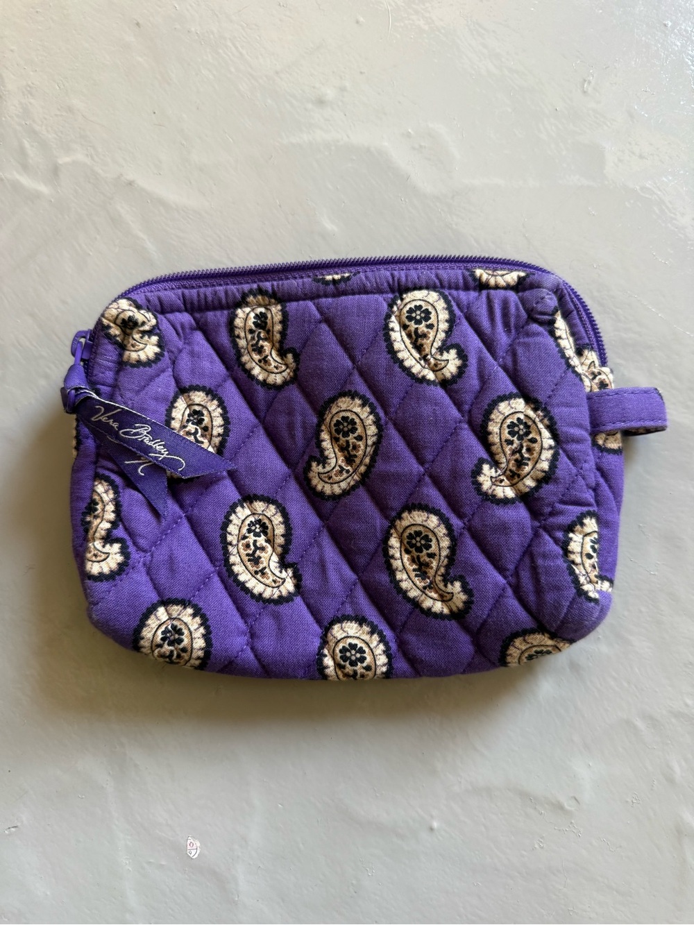 Vera Bradley Small Cosmetic Bag in Simply Violet - Picture 2 of 3